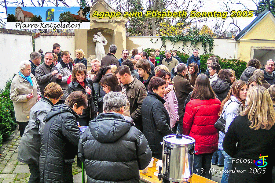 Pfarre Katzelsdorf, Agape zum Elisabethsonntag 2005; Foto: JoSt © 2005