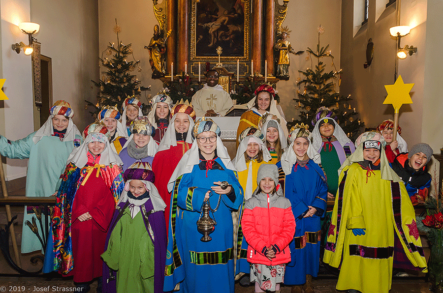 Sternsingergottesdienst mit Pater Emanuel am 6. Jänner 2019; Foto: JoSt © 2019